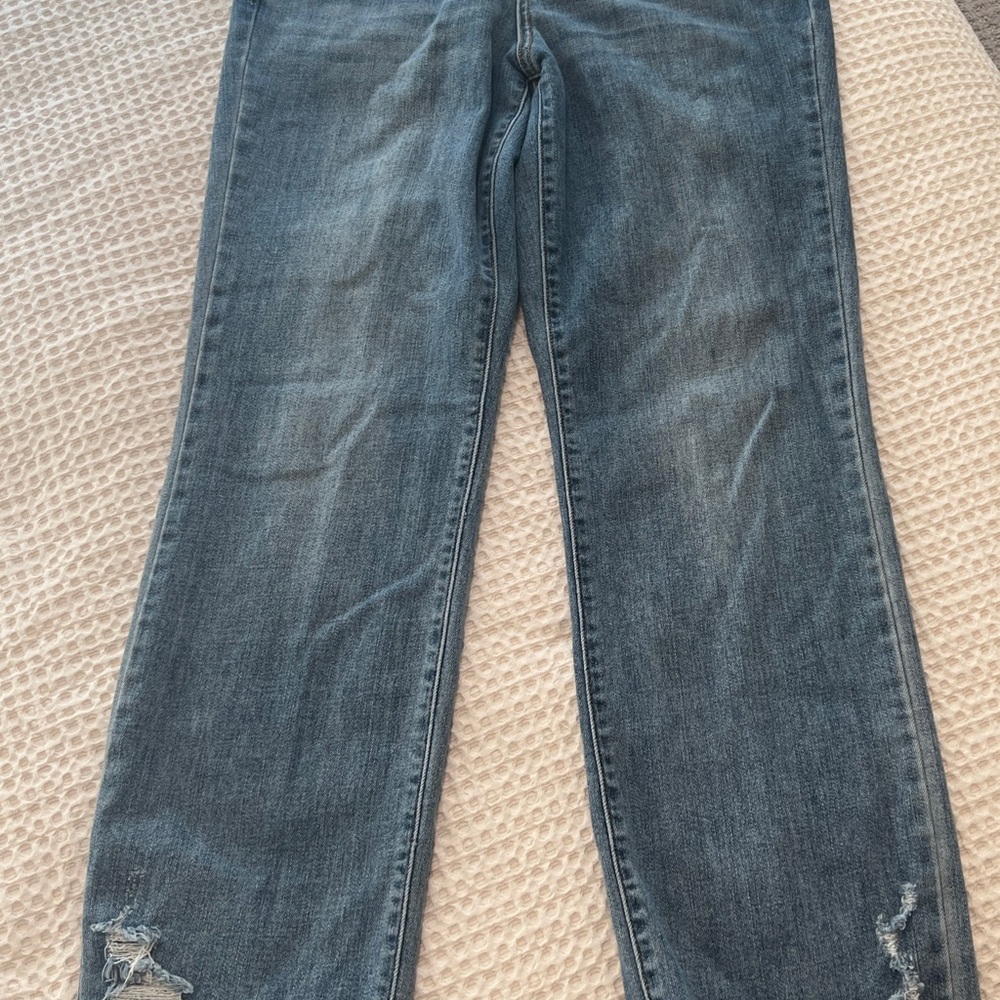 Judy Blue Distressed Straight Leg Jeans